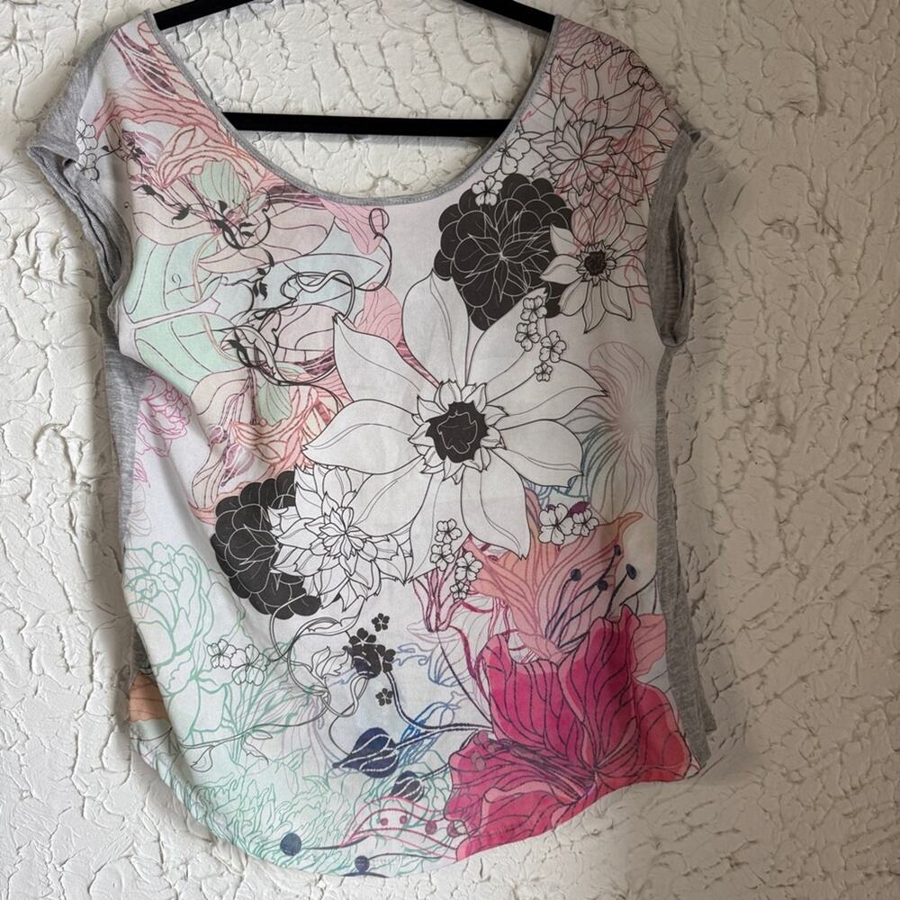 Vanilla Sugar Multicolor Floral Women's Top